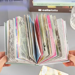 96pcs Pack Cloud Dream Writing Gold Foil Binding Paper Cards Creative Handmade DIY Scrapbook Album Phone Case Diary Calendar Greeting Card