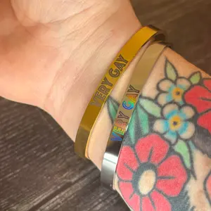 VERY GAY adjustable bangle bracelet