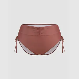 Cider Ruched Drawstring Cheeky Bikini Bottom Curve & Plus SwimWeek