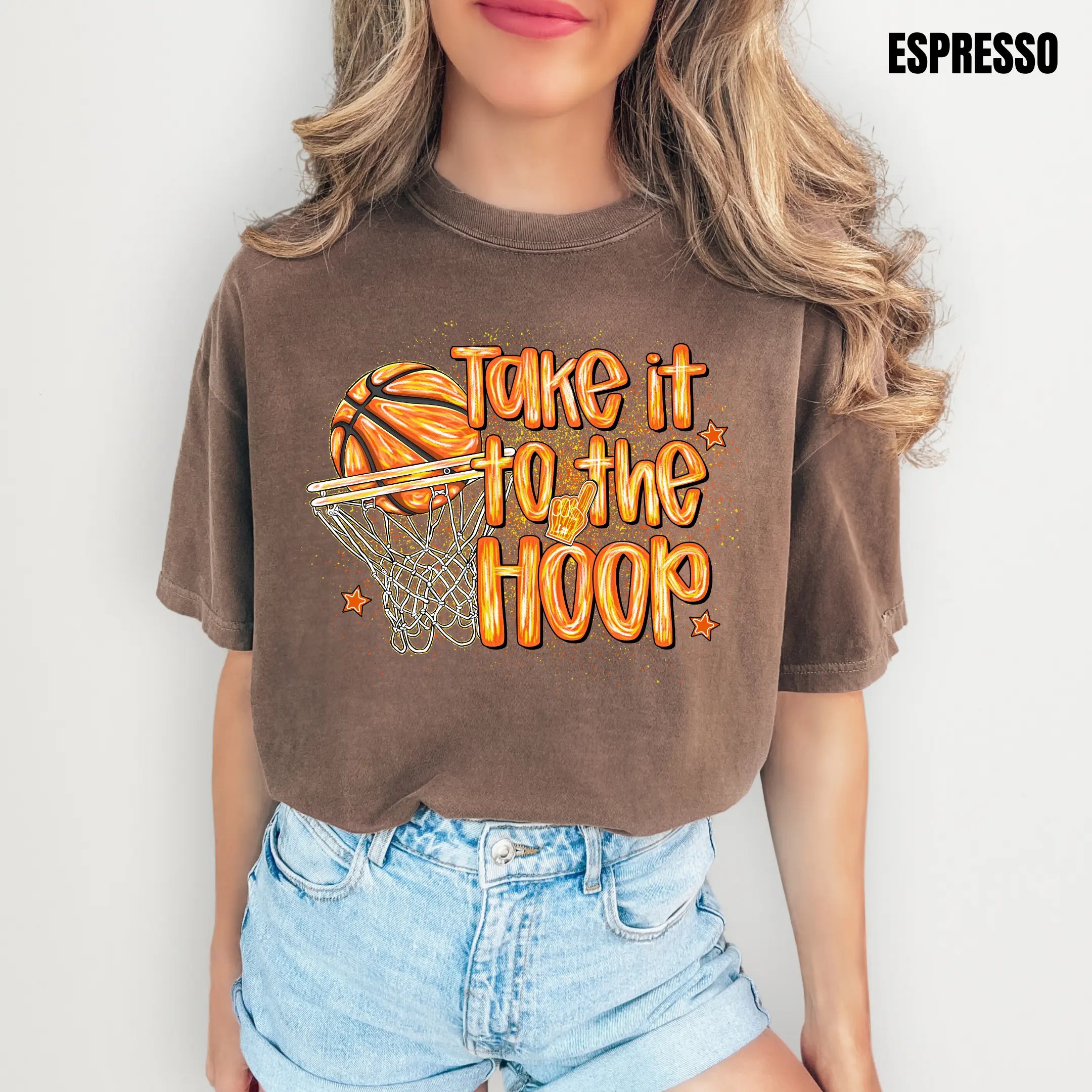 To The Hoop Brushstroke Comfort Colors T-Shirt 'NLB'