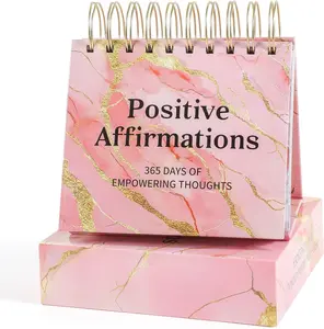 Daily Flip Calendar with Inspirational Quotes - Motivational Perpetual Calendar Desk Office  Decor for Women, Gifts Desk Accessories for Girls Positive Affirmations