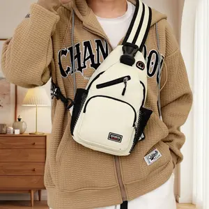 Convertible Sling Bag Crossbody Backpack,Pads Bags with Headphone Jack Shoulder Bag Casual Pack for Women Men Hiking Travel Cycling