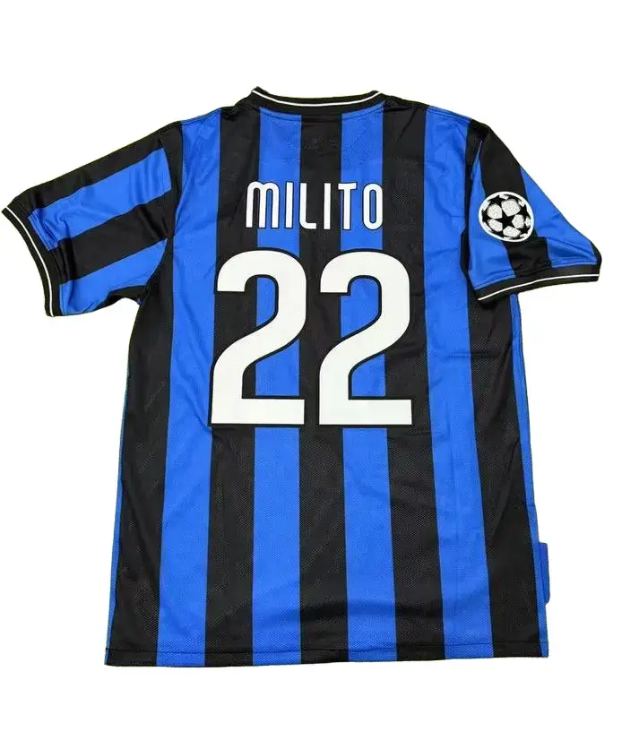 #22 Milito 2010/11 Retro Soccer Jersey