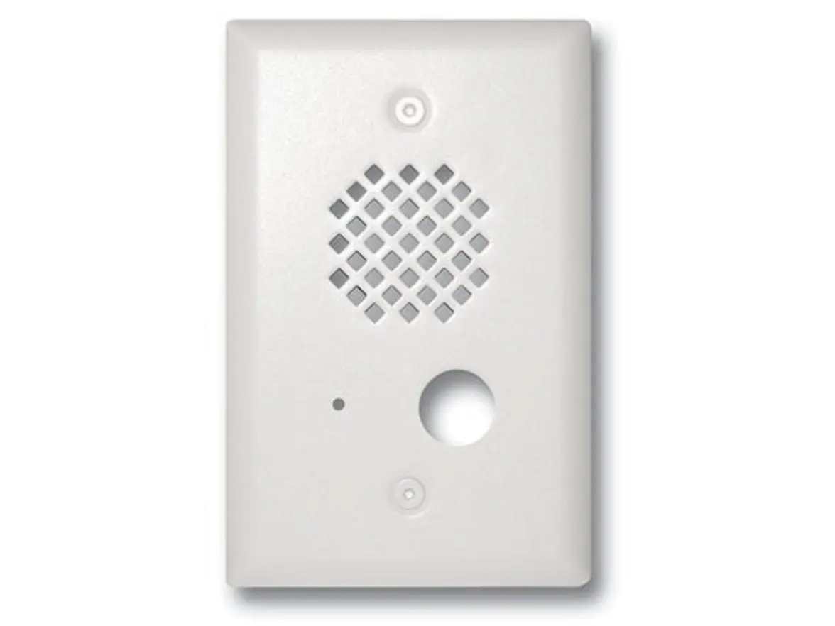 Viking Electronics E-40 Series PNL40-WH Entry Phone Faceplate for Entry Phones - White, Stainless Steel, Hex Drive, Powder Coated, UV Resistant