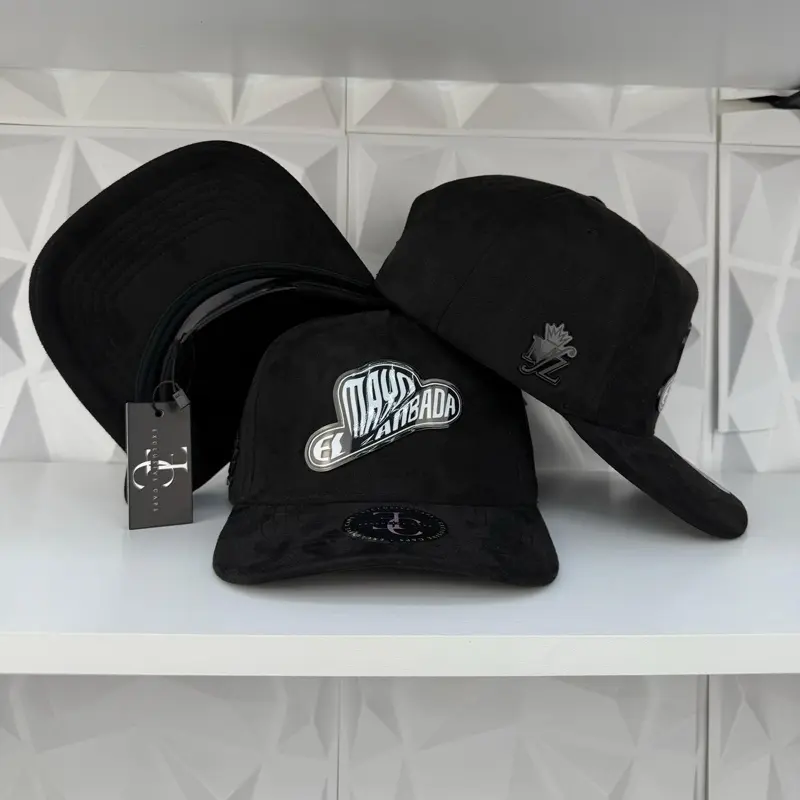 Mayo sombrero SnapBack hat-black suede Mayo sombrero SnapBack hat-black suede