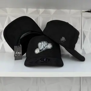 Mayo sombrero SnapBack hat-black suede