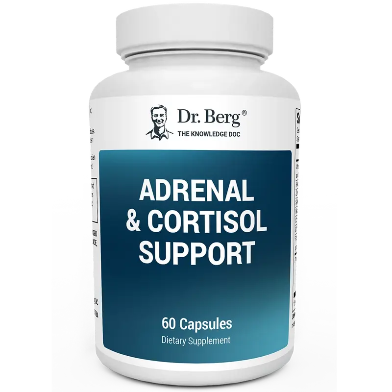 Adrenal & Cortisol Support - 60 Vegetable Capsules Healthcare Edible Fitness Supplement Dietary Vitamin
