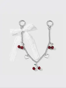 Y2K Style Cherry Bag Charm, Purse Charm, High-Grade Cherry Bag Pendant Ornament, Exquisite Luxury Gift for Women, All Season Accessory