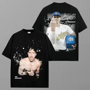 Kiké Hernandez 2025 T-Shirt – Baseball Player Vintage Graphic Tee, Oversized Streetwear Top, Sports Fan Merch, Y2K Menswear, Gift for Dad Husband Boyfriend, Playoffs Shirt Athletic Classic Sportswear game day baseball shirt