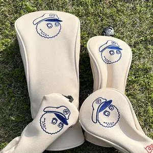 Durable Golf Club Protective Cover, Dust-Proof Cartoon Fisherman Series Accessory, Optimal Protection for Your Golf Clubs