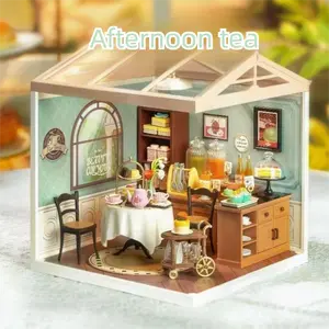 rolife Super Creator  Afternoon Tea Assembly Model Toy 3D Puzzle Children's Educational Building Blocks House