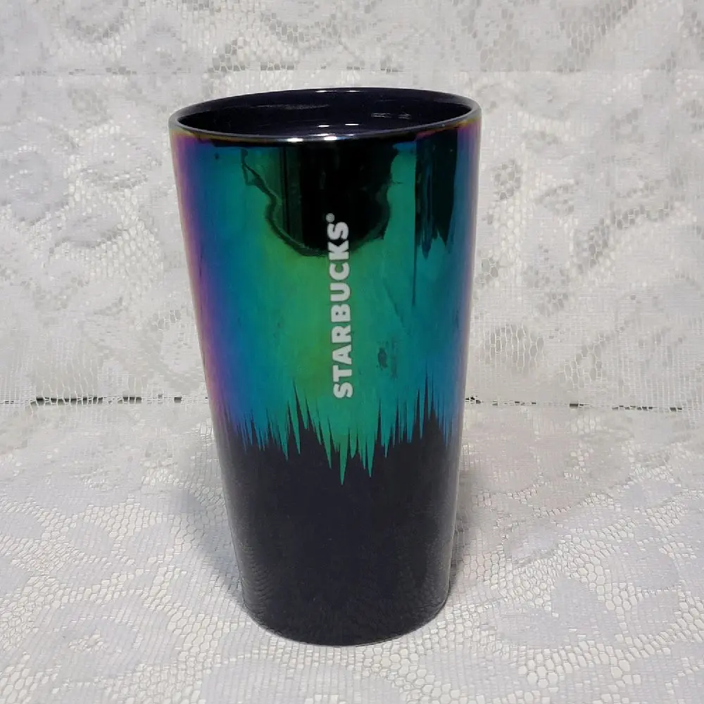 2020 Starbucks Holiday Iridescent Ceramic Tumbler Cup Rainbow Aurora  Borealis 12 fl. oz. Drinkware Reusable - TikTok Shop