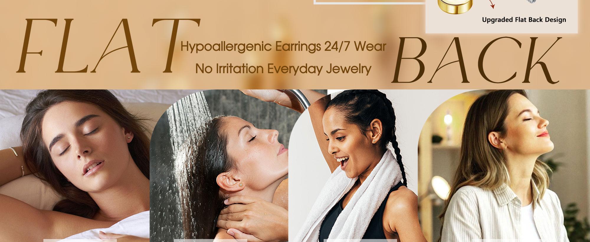 ORAZIO 925 Sterling Silver Flat Back Stud Earrings for Women Hypoallergenic 14K Gold Plated Cartilage Earrings for Sensitive Ears Small CZ Opal Conch Helix Tragus Piercing Jewelry 3 Pairs 20G ORAZIO 925 Sterling Silver Flat Back Stud Earrings for Women Hypoallergenic 14K Gold Plated Cartilage Earrings for Sensitive Ears Small CZ Opal Conch Helix Tragus Piercing Jewelry 3 Pairs 20G