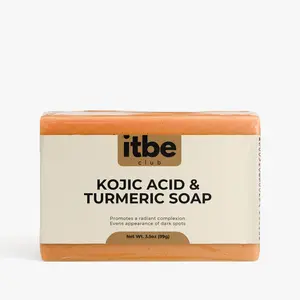 Kojic Acid & Turmeric Soap Bar — Brightening Cleanse with Coconut Oil, Shea & Mango Butter
