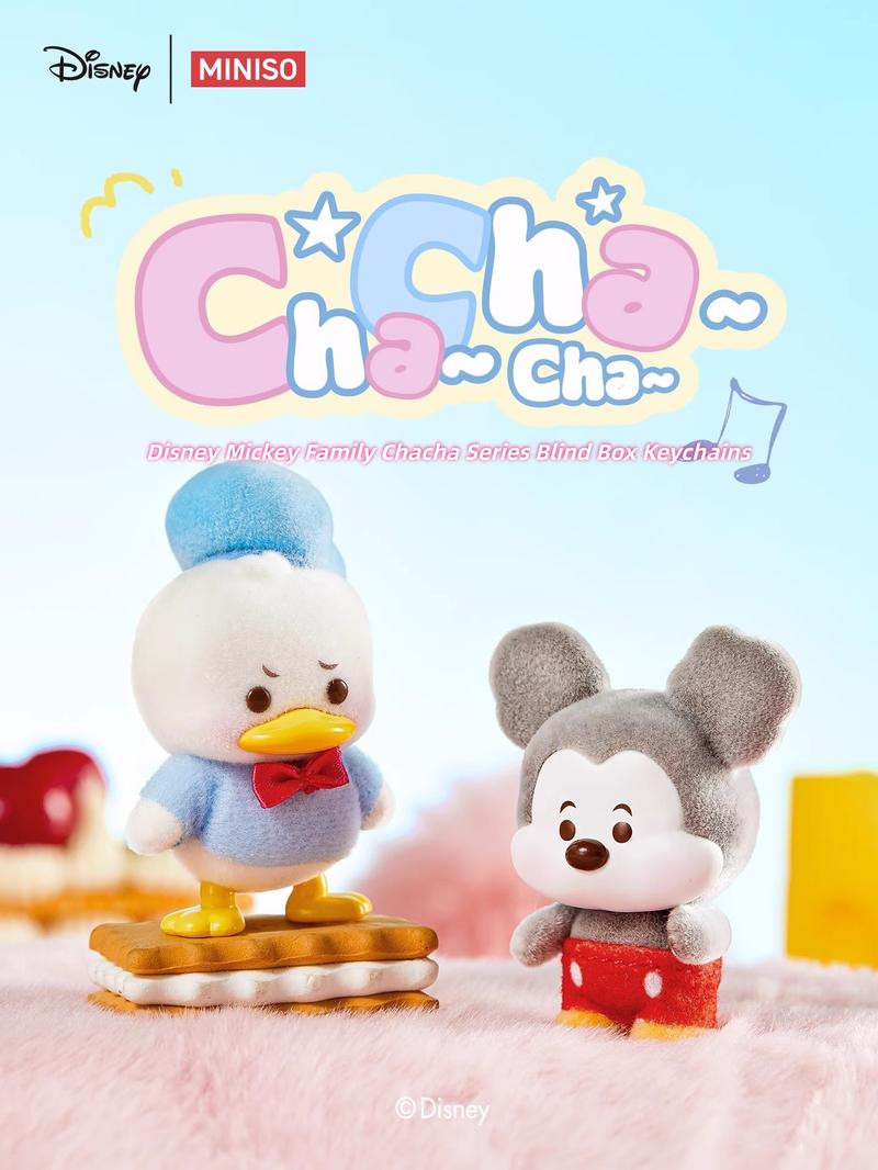 MINISO Disney Mickey Family Cha Cha Series Blind Box Charm - Soft Plush Keychain Bag Accessory For Women, Collectible Gift, Holiday & Holiday Haul