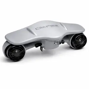 Gray Dual Motor Underwater Scooter – Stable Propulsion, Removable Battery, 40m Max Depth for Shallow Diving