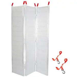 Black Widow 6’ 5” Punch Plate Aluminum Wide ATV Ramp, 1,500 Lbs Capacity, Silver