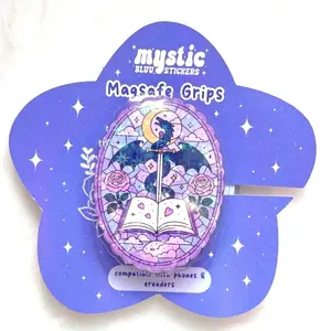 Magnetic Phone Grip Fantasy Dragon Kindle Grip: Bookish MagSafe Phone Grip