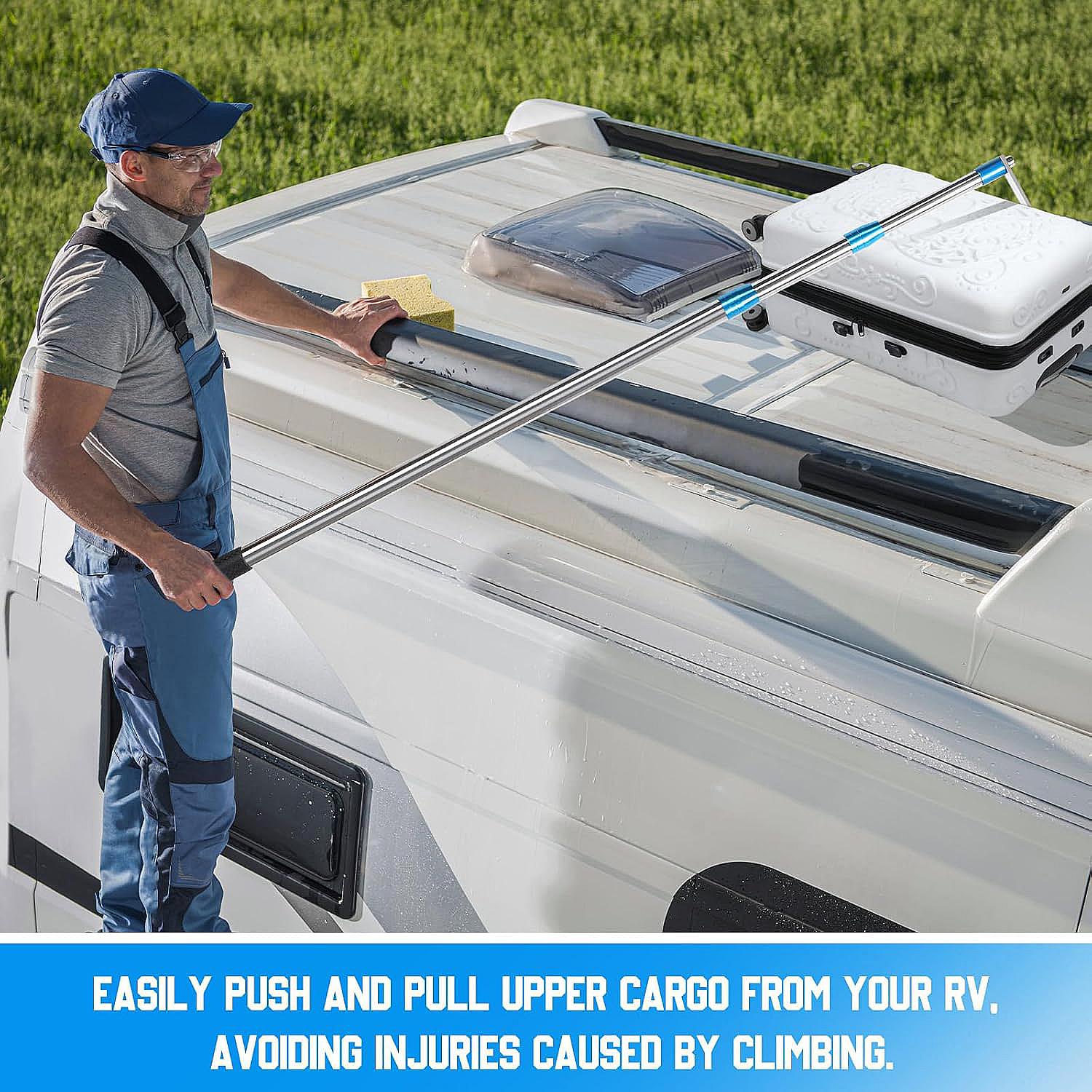 6.3 Ft Truck Cargo Grabber Reach Retriever Tool with Two Hooks, Pickup Truck Bed Heavy Duty Truck Accessories Telescoping Pole 6.3 Ft Truck Cargo Grabber Reach Retriever Tool with Two Hooks, Pickup Truck Bed Heavy Duty Truck Accessories Telescoping Pole