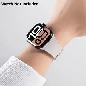 Magnetic Silicone Watch Band (Band Only), Replacement Watch Band, Smartwatch Strap for Apple Watch Series 10 46mm 42mm Ultra 2 49mm 45mm 44mm 41mm 40mm, Smart Watch Accessories, Wearable