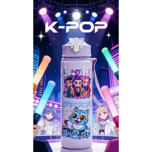 K-Pop Ghost Hunter-Themd Totem Portable Water Bottle 700ml Reusable Hard Plastic