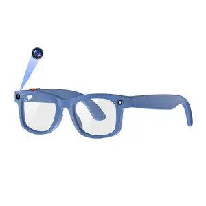 AI Glasses with 2MP HD Camera( Interpolation 5MP) Anti-shake 1080P Video Recording,One Click Photo/Audio Taking Wireless Smart Glasses AI Voice Assistant, Real-Time Translation, Object Recognition, Hands-Free Calls, Music, 3 Lenses Total