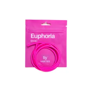 TIY Euphoria Basic Hair Tie - 34 Inches Magenta Customizable Hair Tie for Any Hair Type - 13x Stronger & 2x Stretchier Than Regular Hair Ties