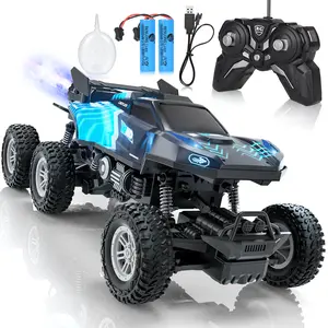 1:16 Remote Control Rc Truck, Remote Control Car, All Terrain Off-Road Monster Truck, Rc Cars with LED light & Spray Function, Best Brithday Gifts, Back to school gifts