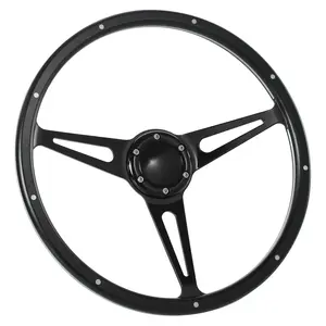 Flashpower 15" Black Forest Wood Steering Wheel Custom Ford Mustang Shelby AC Cobra W/Horn
