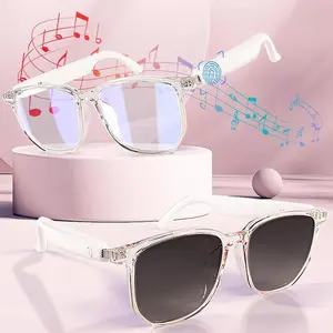 New Smart Glasses, Polarized BT Smart Glasses with Built-in High-sensitivity Microphone Speaker, UV Resistant Audio Smart Glasses for Women & Men, Wearable，2025 Bluetooth Durable,Christmas Gift