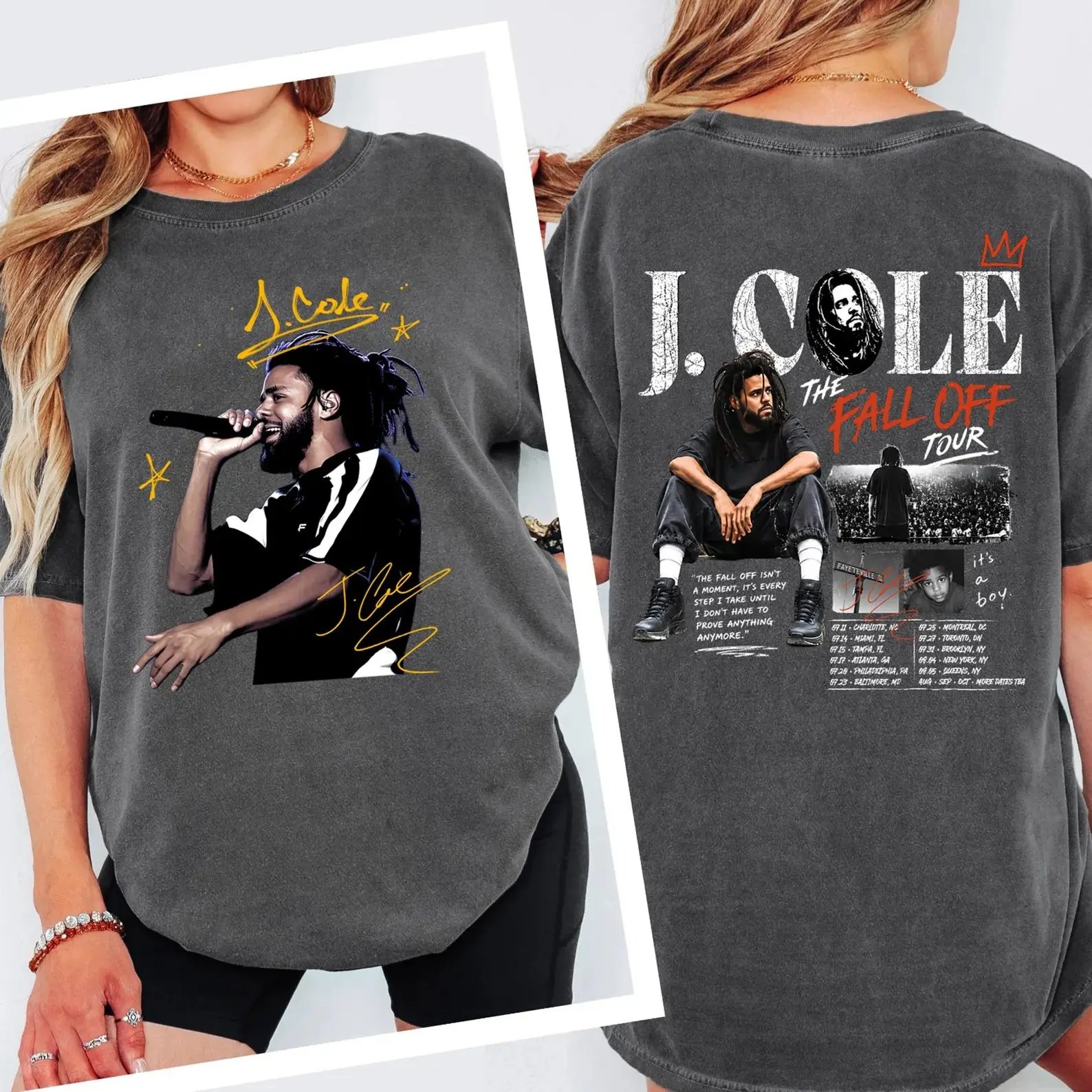 Retro 2 side J Cole Shirt, Trendy Cole T-shirt, 2026 Music Tour Tee, Hip Hop Gift Tee, Trendy RnB Shirt
