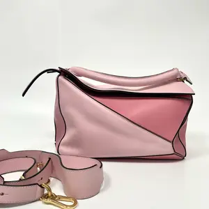 Pre-owned Loewe Puzzle Bag Leather Medium Shoulder Bag |N21777914