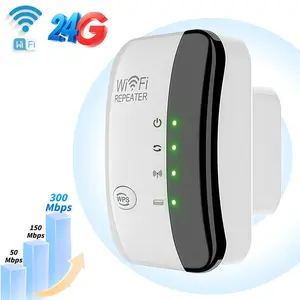 WiFi Extender, 300Mbps WiFi Repeater with Ethernet Port, Home WiFi Signal Amplifier, Covers 5000 Sq. Ft Whole House, Supports 50 Devices, Easy Setup, Perfect for Home & Office Use
