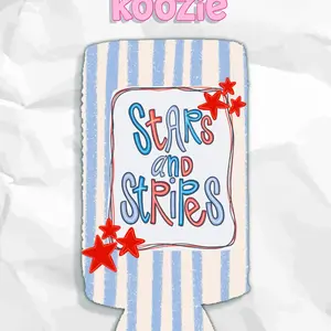 Stars & Stripes Koozie - Slim