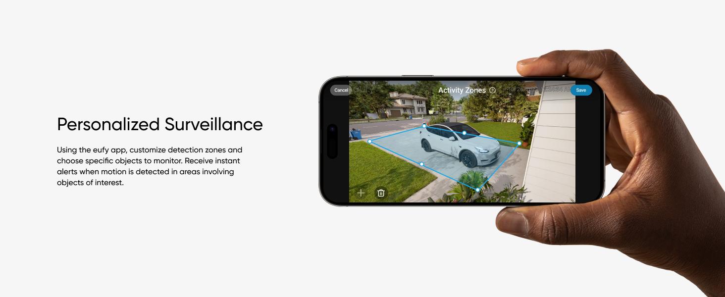 eufy Floodlight Camera E30, Security Camera Outdoor, CCTV-Style 360° Pan and Tilt, AI Detection and Tracking, 2K Video, 2.4GHz Wi-Fi, 2,000 Lumens, Custom Voice and Light Alerts, 24/7 Recording, No Monthly Fee｜Spingtok