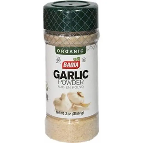 BADIA Organic Granulated Garlic Powder Seasoning - 3oz US-Sourced, Certified Gluten-Free Spice for Enhanced Culinary Seasoning Spice Flavor