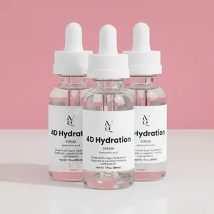 4D Hydration Serum 3Pk Hyaluronic Acid for Deep Moisture Retention & Skin Repair Hydrating & Moisturizing Serum