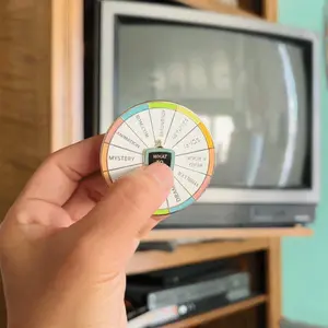 What To Watch Spinning Enamel Pin