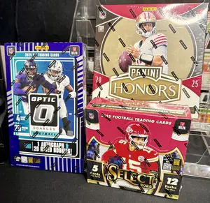 BREAK 1746: 1X 2025 PANINI DONRUSS OPTIC FOOTBALL HOBBY BOXE 1X 2025 PANINI SELECT FOOTBALL HOBBY BOX 1X 2025 PANINI HONORS FOOTBALL HOBBY BOX - PICK YOUR TEAM BREAK - 3 BOX BREAK FOOTBALL TRADING CARDS