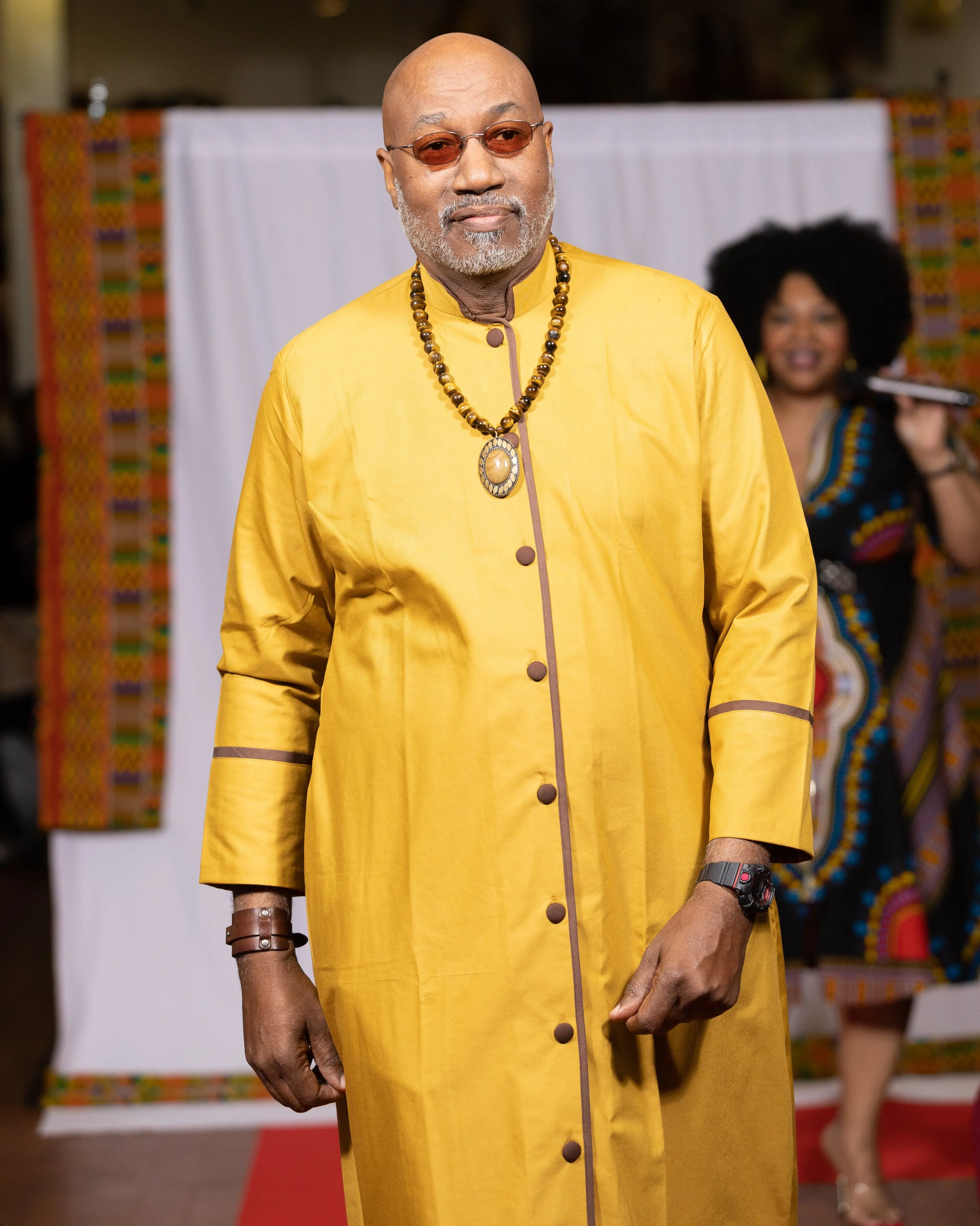 Men’s African Yellow Dashiki Tracksuit