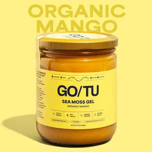 GO/TU Sea Moss Gel - Mango 16oz - Wildcrafted in St. Lucia, Made in Costa Rica, Ministry of Health Certified - Gut, Skin, Immunity Support, Energy Boost, Vegan, Non-GMO, No Preservatives