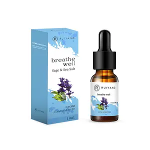 10ML Sage Scented Essential Oil, Humidifier Refill Liquid, Stress Relief, Sleep Aid, Suitable for Diffusers, Humidifiers, Air Purifiers