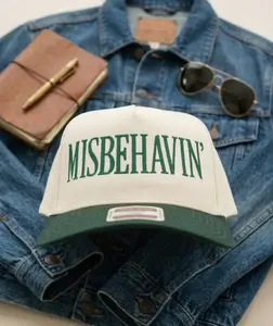 Funny Introvert Hat – “Misbehaving” Embroidered Trucker Cap, Sarcastic Humor Baseball Hat, Adjustable Dad Hat Gift