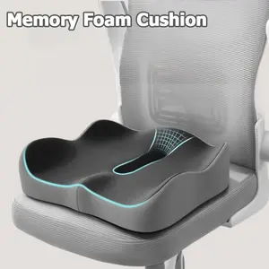 Thickened Memory Foam Coccyx Pain Relief Seat Cushion | Breathable Butt Lift Cushion for Long Sitting | Universal Chair Pad for Office Student Classroom Home Use