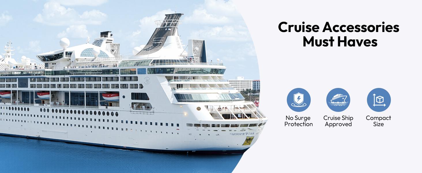 NTONPOWER Travel Essentials 7-in-1 Travel Power Strip with 4 Outlets, 2 USB-A & 1 USB-C, Cruise-Approved Flat Plug, 4ft Wrapped Extension Cord for Hotel, Dorm & Camping NTONPOWER Travel Essentials 7-in-1 Travel Power Strip with 4 Outlets, 2 USB-A & 1 USB-C, Cruise-Approved Flat Plug, 4ft Wrapped Extension Cord for Hotel, Dorm & Camping