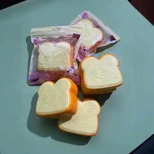 Bread Slice Toast Slow Rising Squishy Adult Kids Stress Relief Sensory Fidget Toy fidgettoy stress-relief