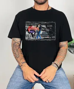 Bud and Sissy Urban Cowboy T-Shirt, Hoodie, Sweatshirt – Vintage Classic Movie Graphic Tee, Western Romance Couple Shirt, Unisex Cotton Apparel, Retro Cowboy Aesthetic, Comfortable Quality Fan Gift 8V3