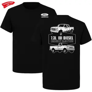 7.3 IDI Diesel T-shirt, Hoodie, Vintage Pickup Outline Graphic, Old School Engine Illustration Shirt for Diesel Mechanics & Classic Truck Enthusiasts, Gift for Car Lovers or Collectors