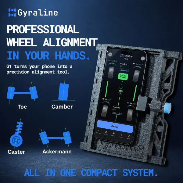 Gyraline G1 | DIY Wheel Alignment Kit | Toe Camber Caster Gauge | DIY Garage Alignment | Made in USA