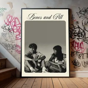 Bones and All Movie Poster, Premium Poster, Timothée Chalamet Film Fans Collectibles, Popular Movie Poster for Gift